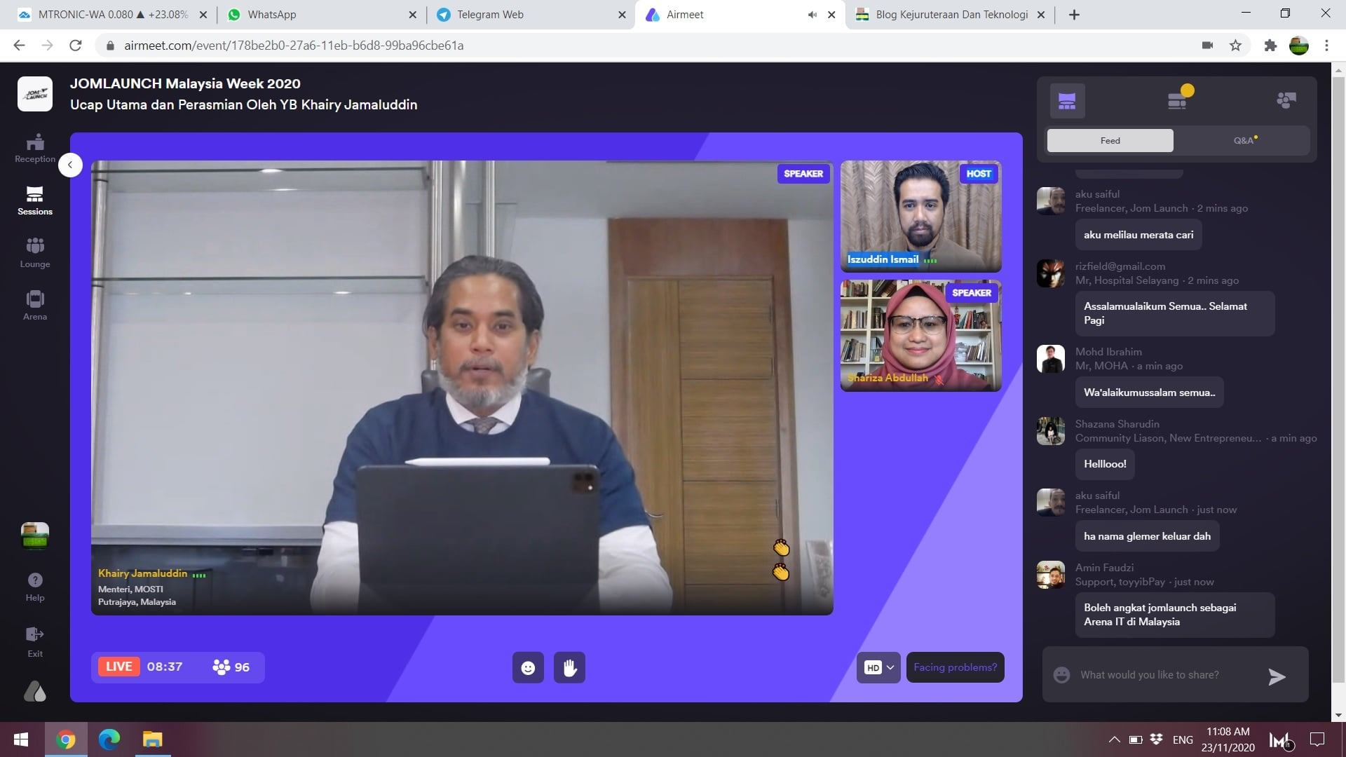 Dino with YB MOSTI KJ