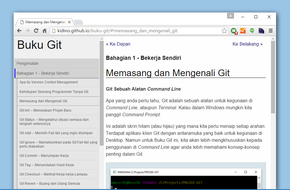 Projek Buku Git - Bantuan Diperlukan